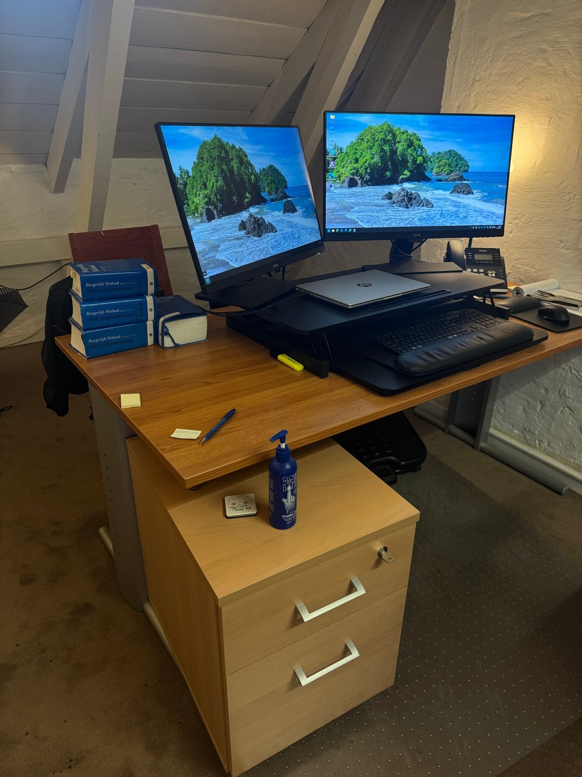 Ruim bureau 160x80x70cm, Ophalen, Gebruikt, Overige typen