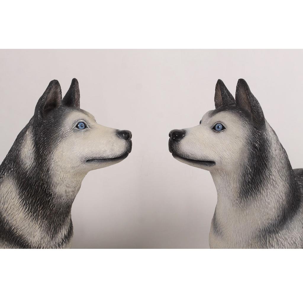 Husky hondenset beelden - set van 2 Lifesize, Ophalen, Nieuw, Overige typen
