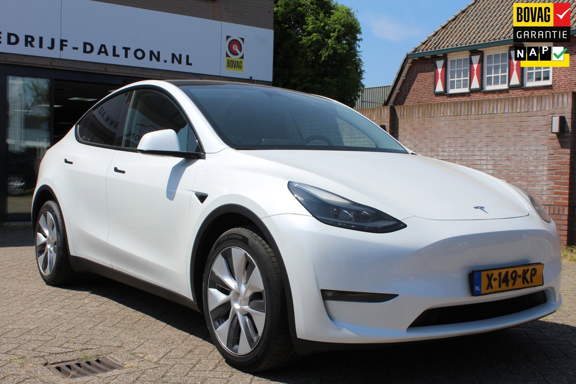 Tesla Model Y Long Range AWD 75 kWh SOH 96,1% LAGE KM! / 1e, Auto's, Tesla, Bedrijf, Te koop, Model Y, 4x4, ABS, Airbags, Airconditioning