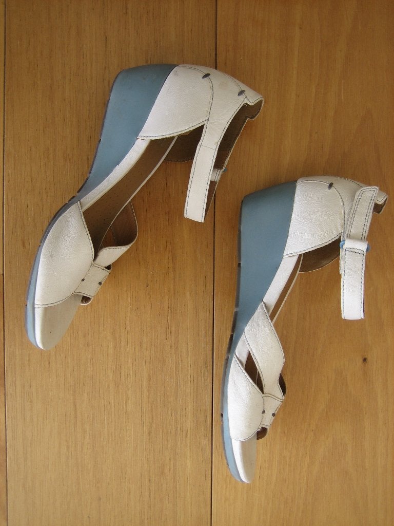 Creme leren ACTIVE AIR sandaaltjes CLARKS 38 snazzeys', Verzenden, Wit, Sandalen of Muiltjes, Zo goed als nieuw