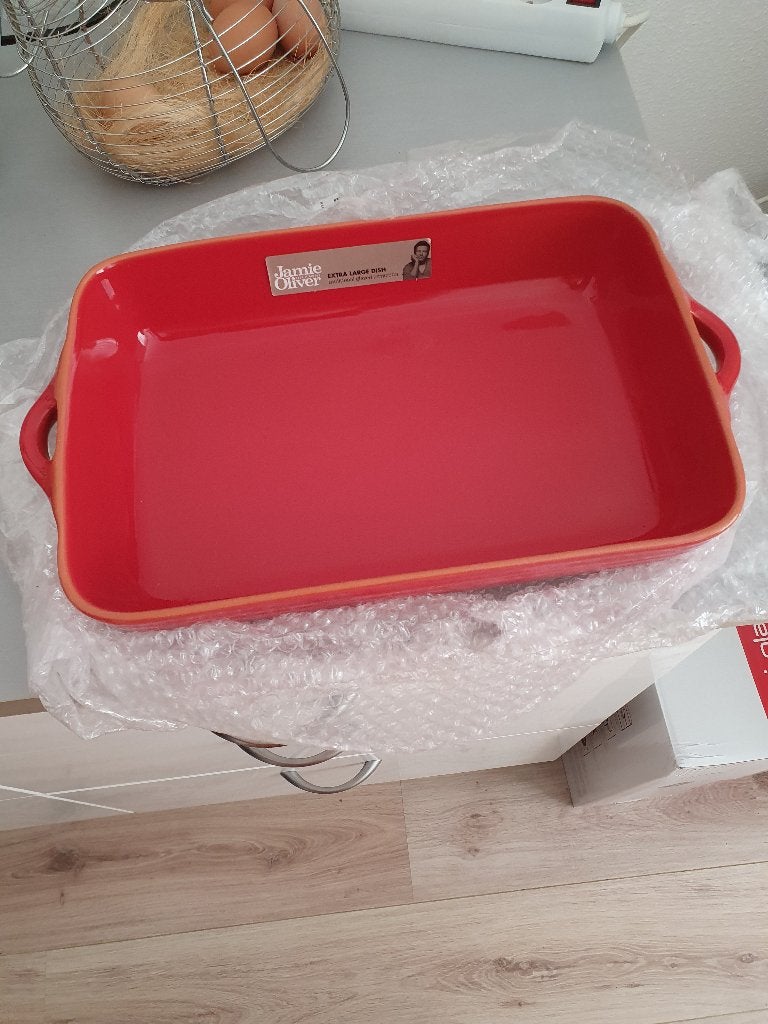 Jamie Oliver ovenschaal groot, Huis en Inrichting, Keuken | Keukenbenodigdheden, Overige typen, Verzenden, Nieuw, Rood