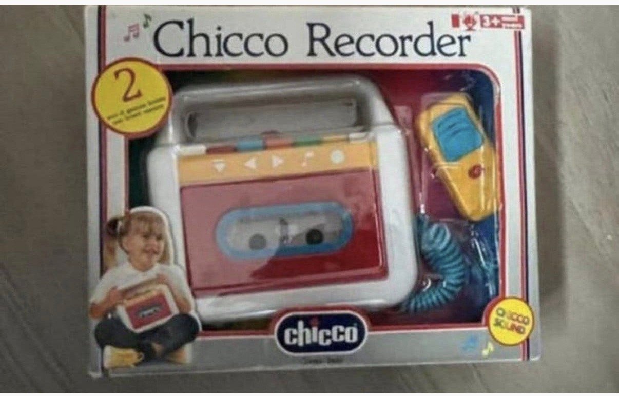 CHICCO DRAAGBARE CASSETTESPELER/RECORDER VOOR KINDER, Ophalen of Verzenden, Zo goed als nieuw, Jongen of Meisje