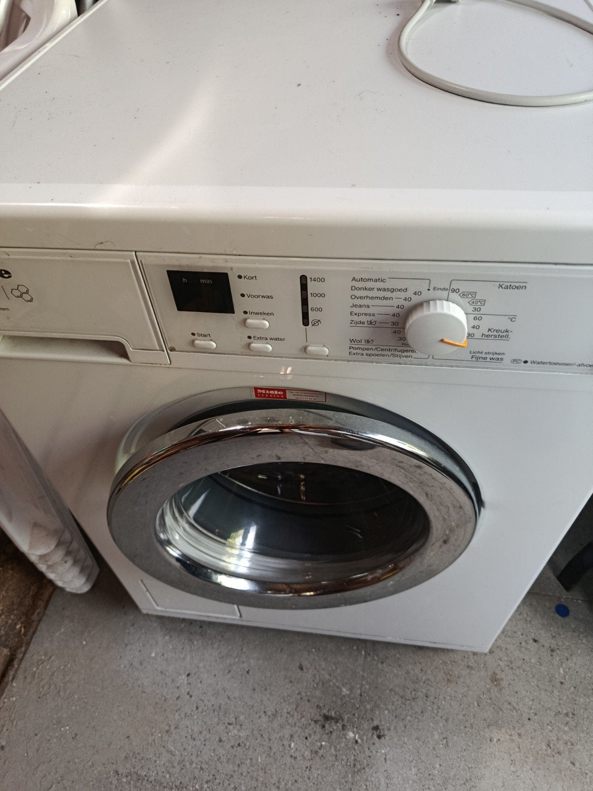 Miele W3164 Wasmachine - Werkt deels, voor de handige koper, Witgoed en Apparatuur, Wasmachines, Gebruikt, Voorlader, 6 tot 8 kg