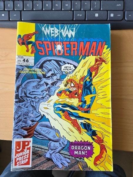 Juniorpress Marvel Comics Web van SpiderMan 25 stuks, Boeken, Gelezen, Marvel Comics, Europa, Ophalen of Verzenden