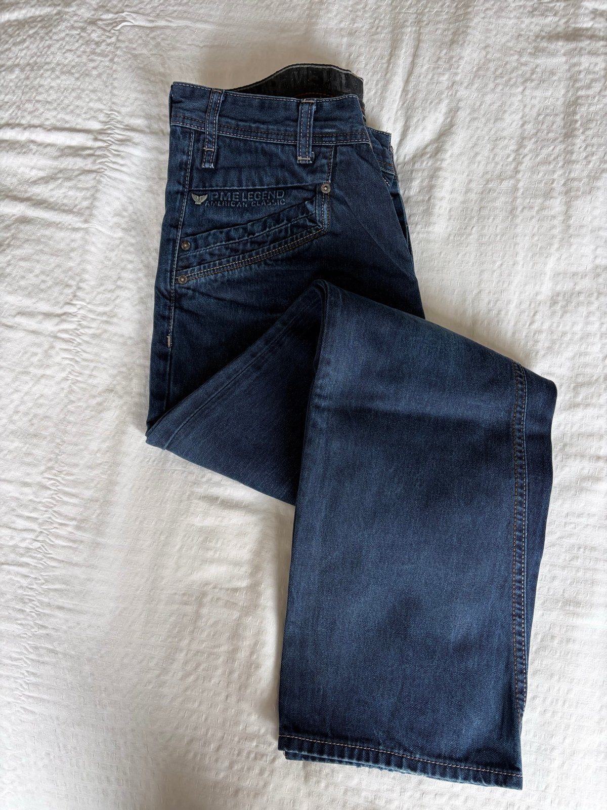 2X PME Legend Jeans - Maat W33-32, Ophalen of Verzenden, Gedragen, Blauw, Overige jeansmaten
