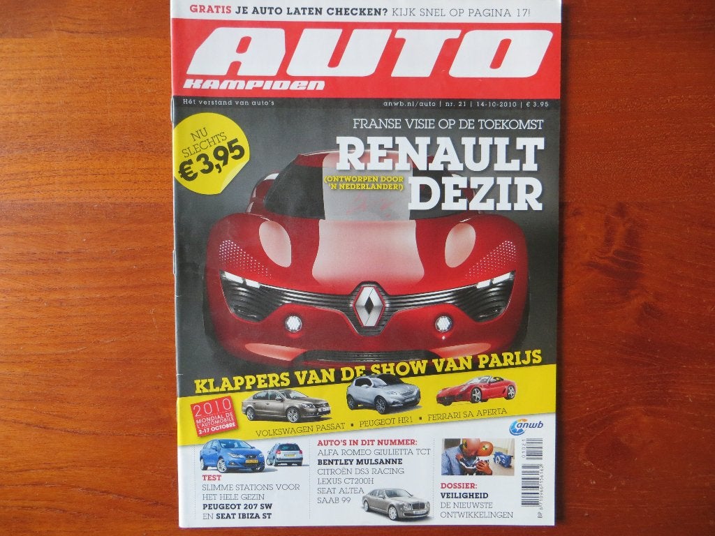 Autokampioen 21 2010 Renault Dezir, 99, DS3 Racing, Mulsanne, Ophalen of Verzenden, Nieuw, Renault