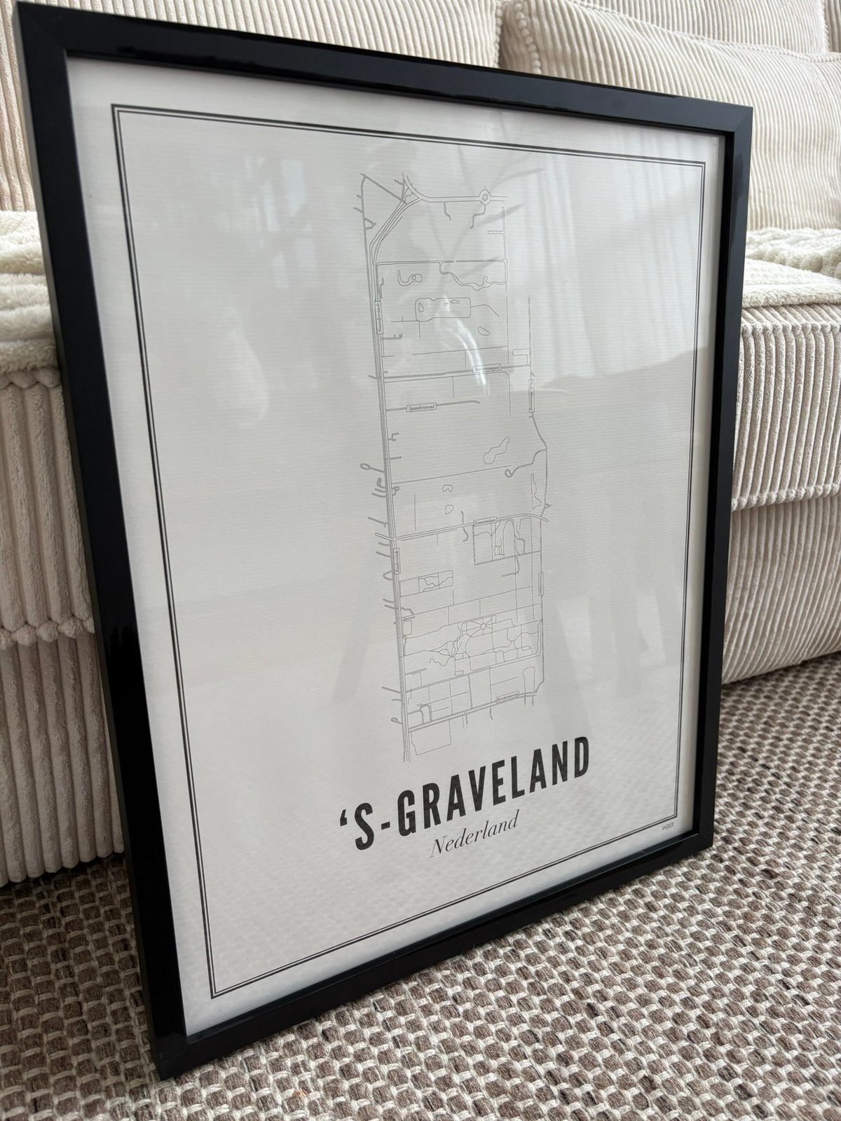 Wijck s graveland met lijst, Ophalen of Verzenden, Nieuw, Schilderij, Minder dan 50 cm