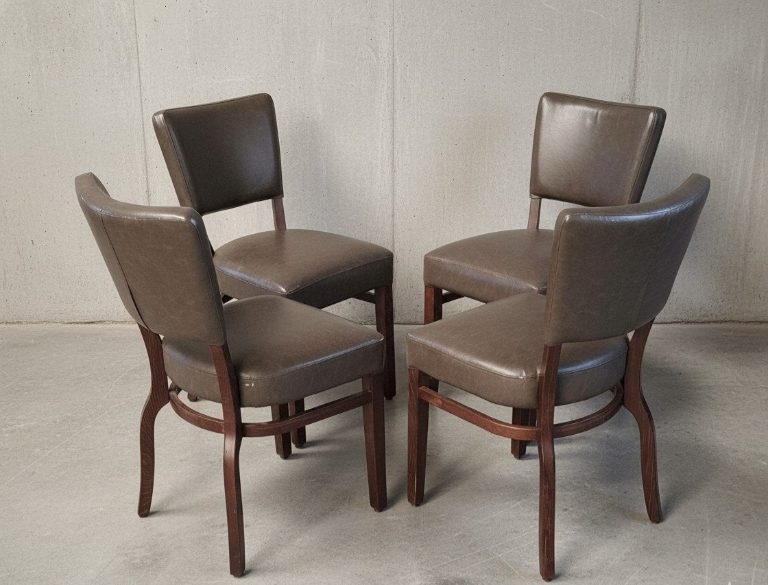 85 x Cafestoelen bruin cafe bistro horeca stoelen kantine, Ophalen of Verzenden, Zo goed als nieuw, Bruin, Vijf, Zes of meer stoelen
