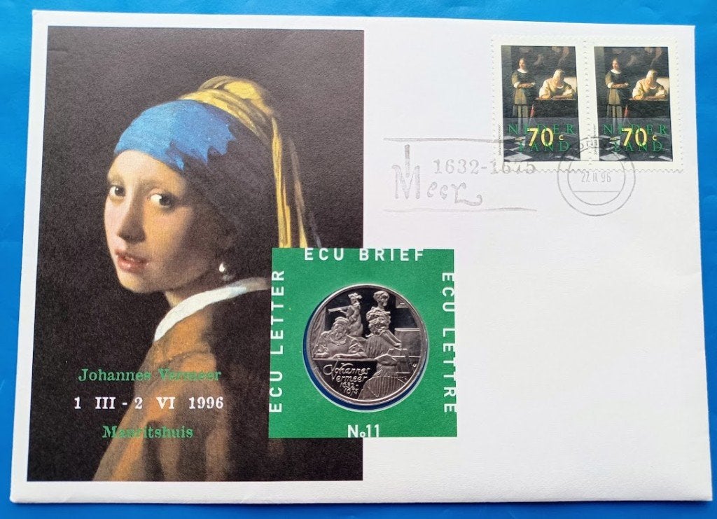 ECU brief 11 - Johannes Vermeer 1996, Ophalen of Verzenden, Overige materialen, Nederland