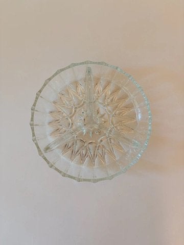 VINTAGE GLAZEN HAPJESSCHAAL | Ø 18,5 CM, Ophalen of Verzenden