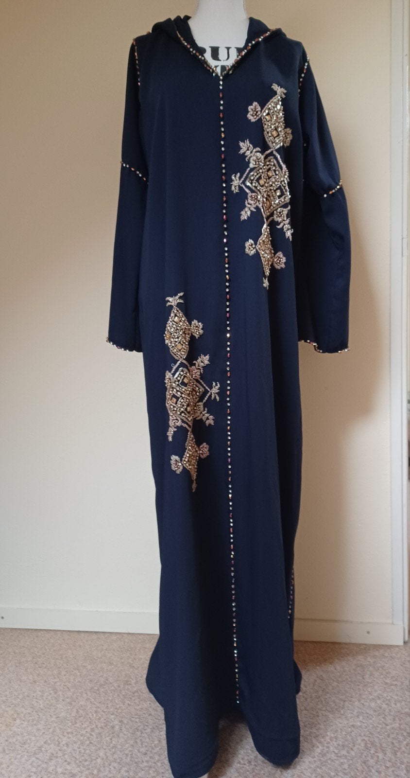 Jalaba jellaba Djellaba djelaba marokkaanse jurk, Kleding | Dames, Overige typen, Blauw, Maat 42/44 (L), Ophalen of Verzenden