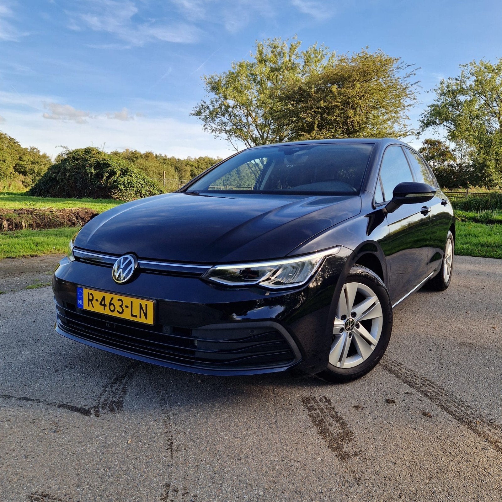 Volkswagen Golf 1.0 TSI 110pk 2022 Zwart, Auto's, Voorwielaandrijving, Zwart, Geïmporteerd, Adaptive Cruise Control