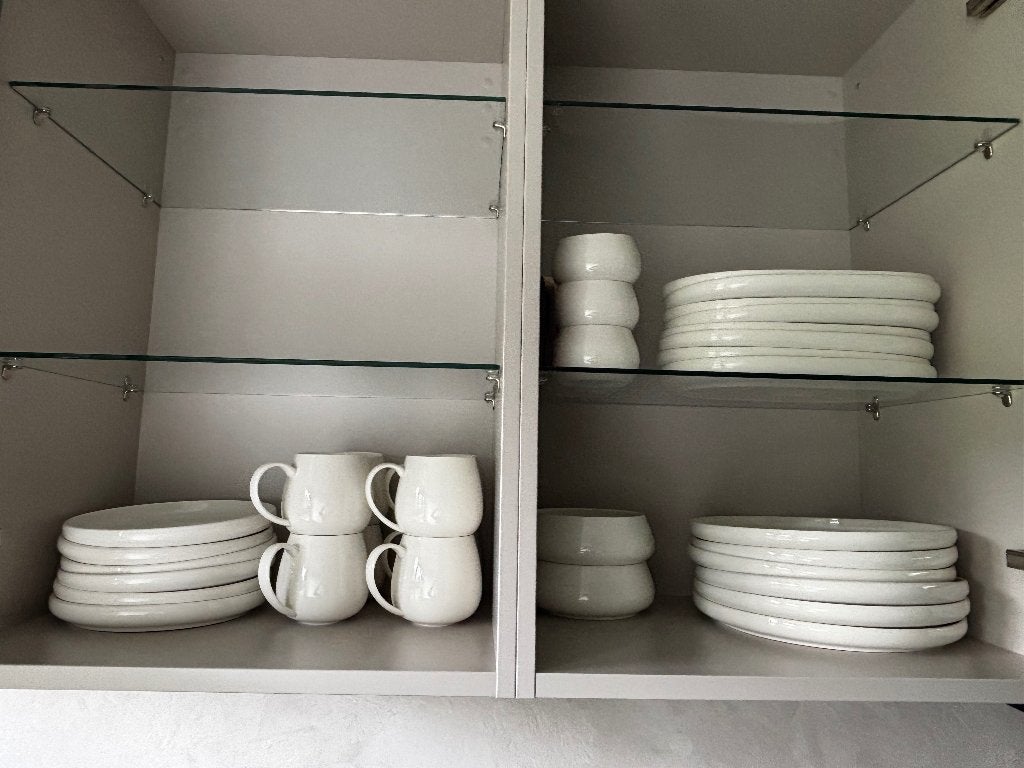 Gloednieuw beige Action servies (Beau Vivre), Ophalen, Nieuw, Modern, Porselein