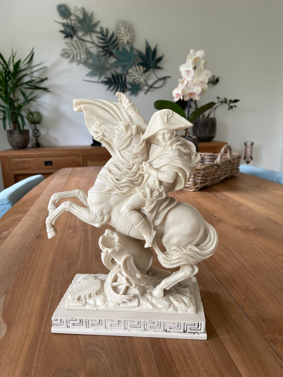 Sculptor A. Santini, Napoleon Bonaparte, in perfecte staat!, Antiek en Kunst, Ophalen of Verzenden, 20 - 50 cm, Beeld, Beige