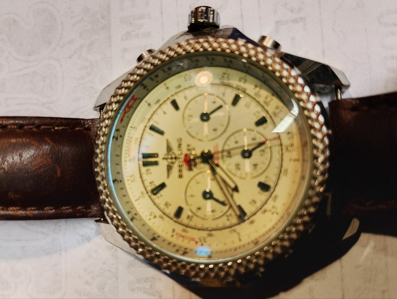 Breitling Bentley horloge, Ophalen, Staal, Breitling, 1960 of later