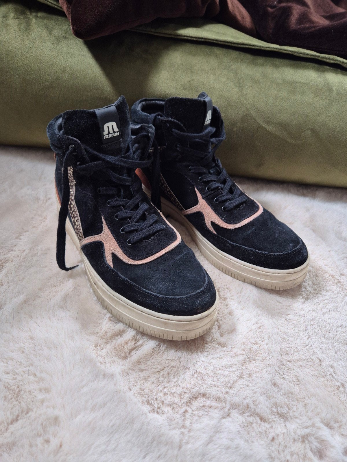 Maruti Mona Hoge Sneakers Maat 41, Zwart, Ophalen of Verzenden, Maruti, Sneakers of Gympen