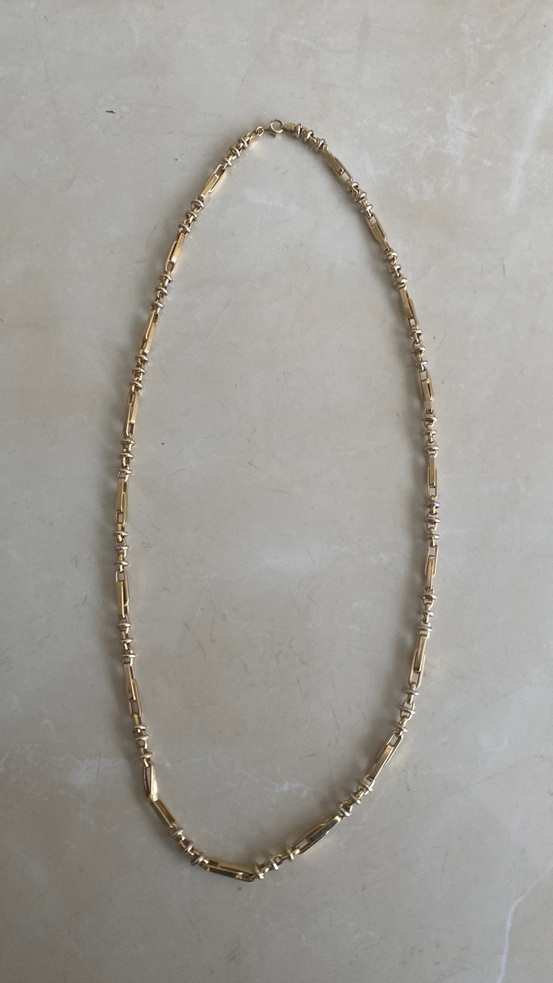 14 karaat goude ketting, Ophalen of Verzenden, Zo goed als nieuw, Goud