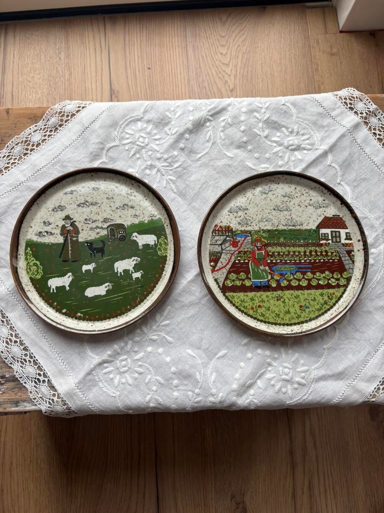 twee Rösler Exquisit wandborden (Bavaria), Ophalen of Verzenden