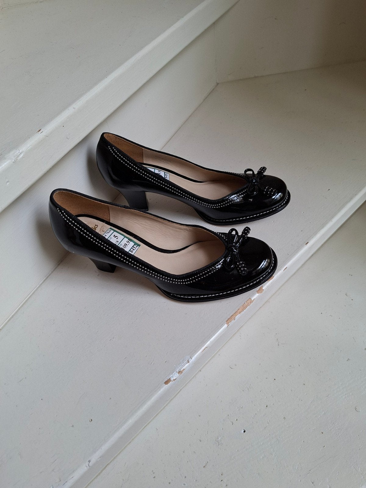 Nieuwe zwarte leren Clarks lakpumps maat 38, Pumps, Zwart, Nieuw, Ophalen of Verzenden