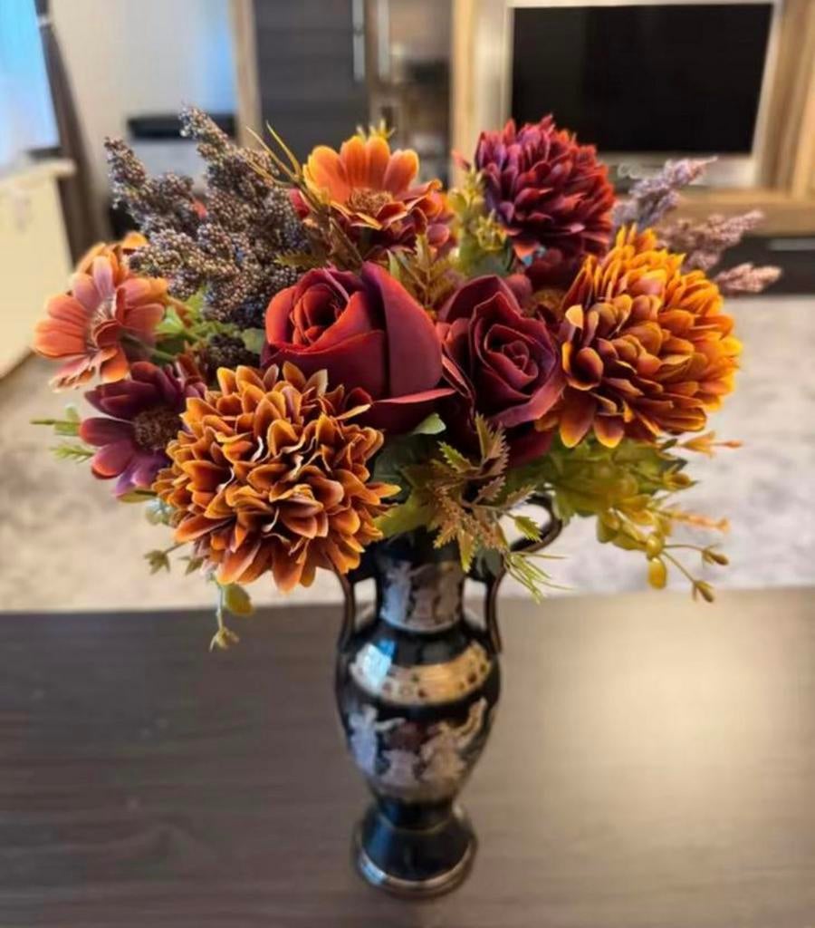 Vol Lente Boeket - Sierbloemen Kunstbloemen NIEUW!, Huis en Inrichting, Verzenden, Nieuw
