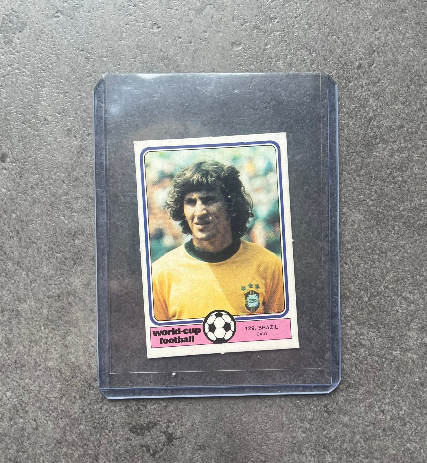 1982 Monty Gum WK Zico Zeldzame Sticker, Hobby en Vrije tijd, Verzenden, Zo goed als nieuw, Sticker