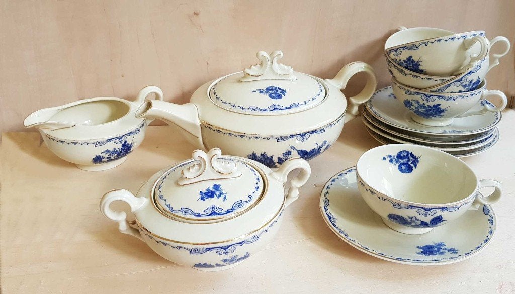 Compleet Antiek Engels Theeservies  van J&G Meakin, Ophalen of Verzenden