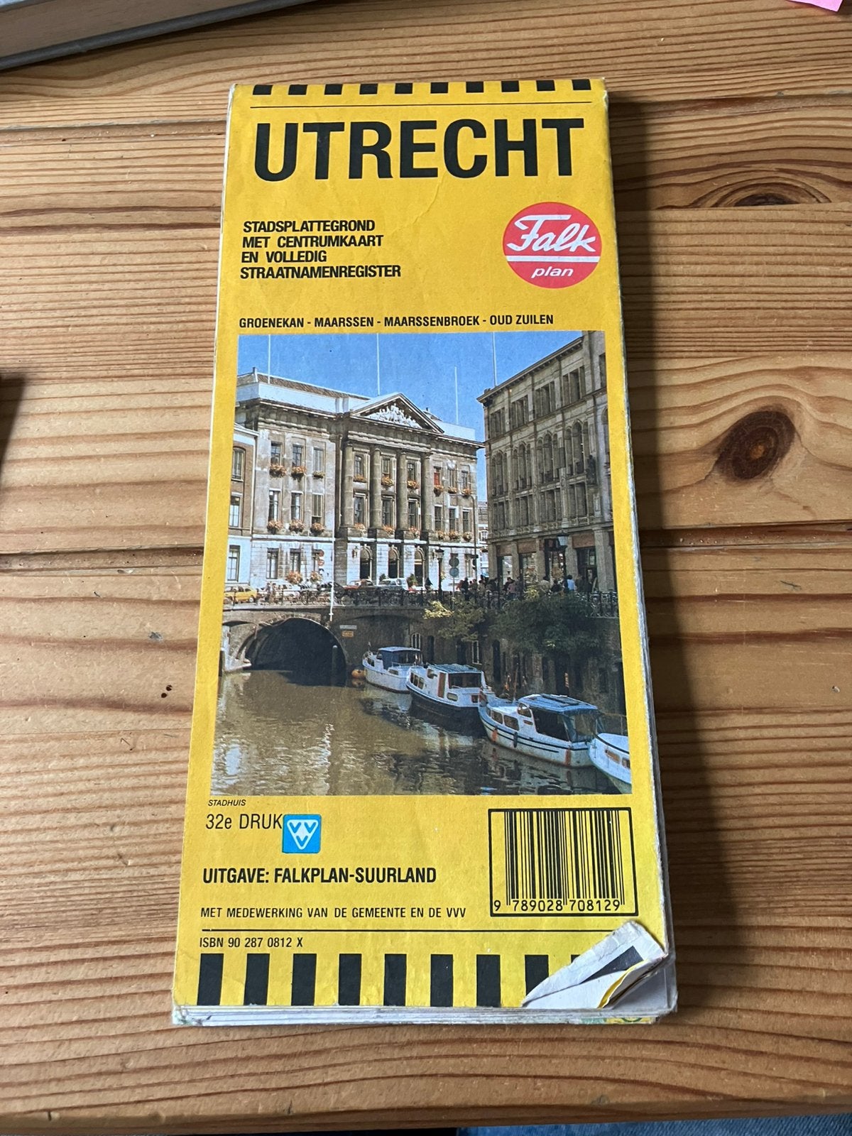 Plattegrond Utrecht 32e druk falk plan, Ophalen of Verzenden, 1800 tot 2000, Nederland, Landkaart
