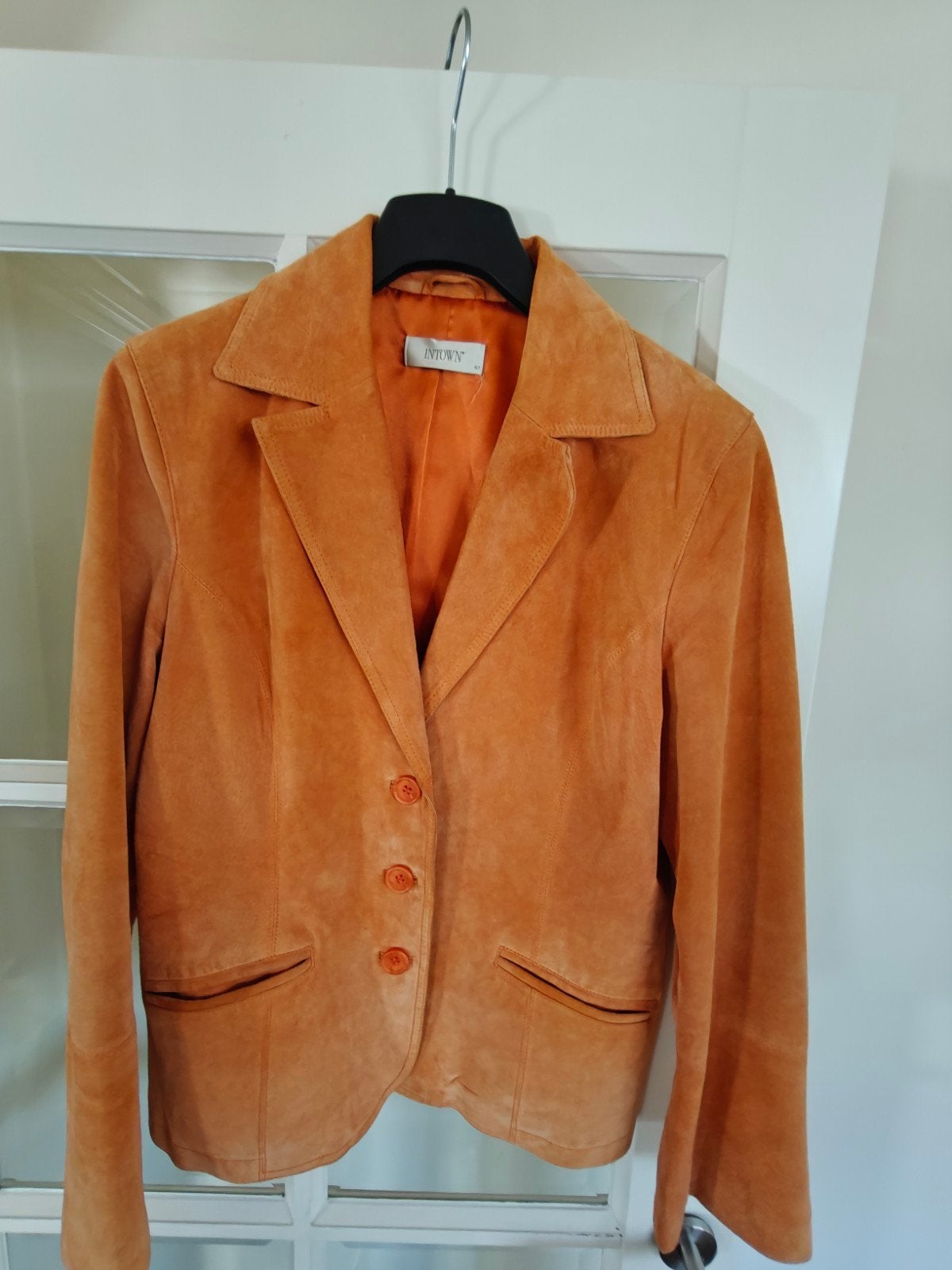 suède blazer van Intown -, Bruin, Intown, Maat 42/44 (L), Ophalen of Verzenden