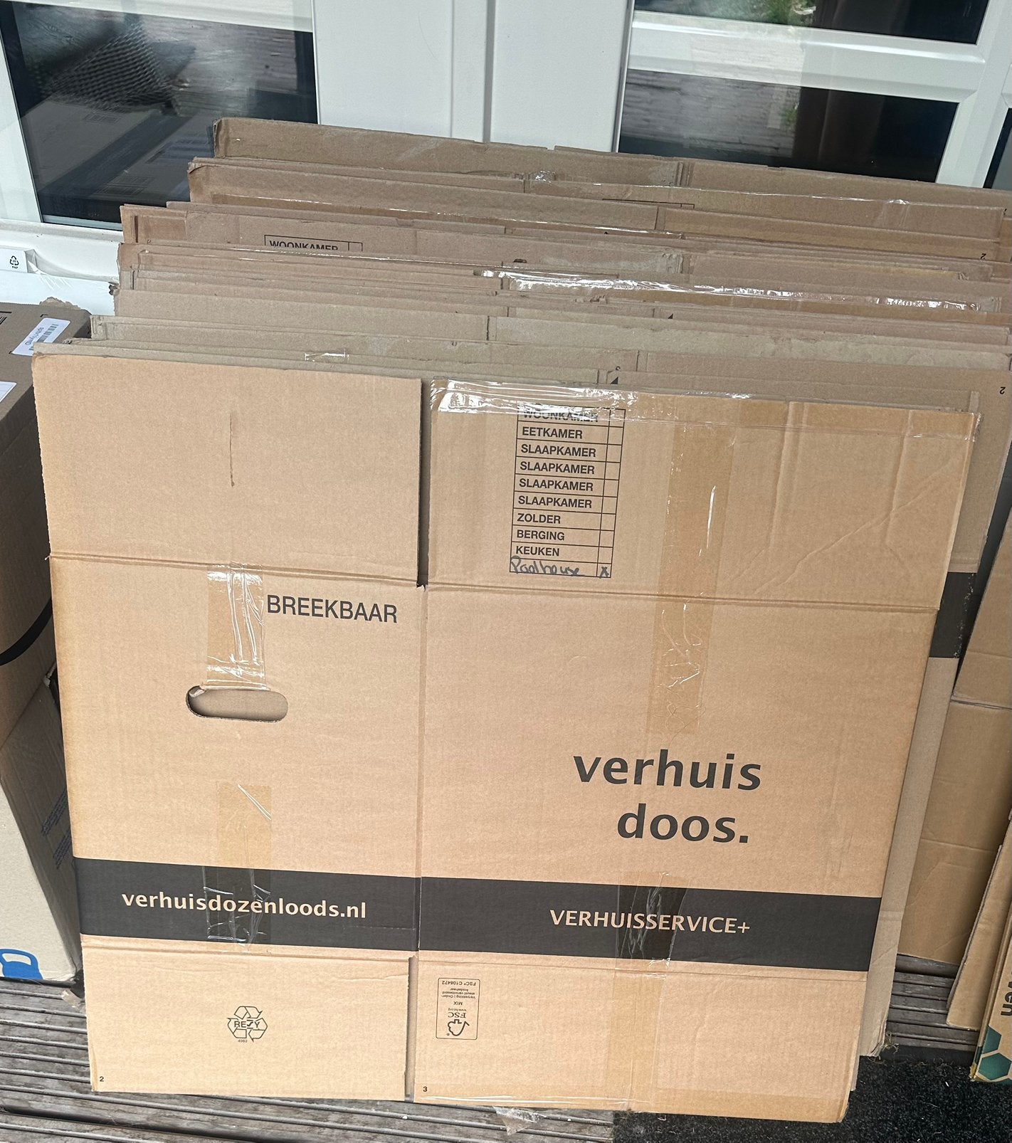 Zeer stevige verhuisdozen 24 stuks, Ophalen, Doos, 40 tot 60 cm, 50 tot 75 cm