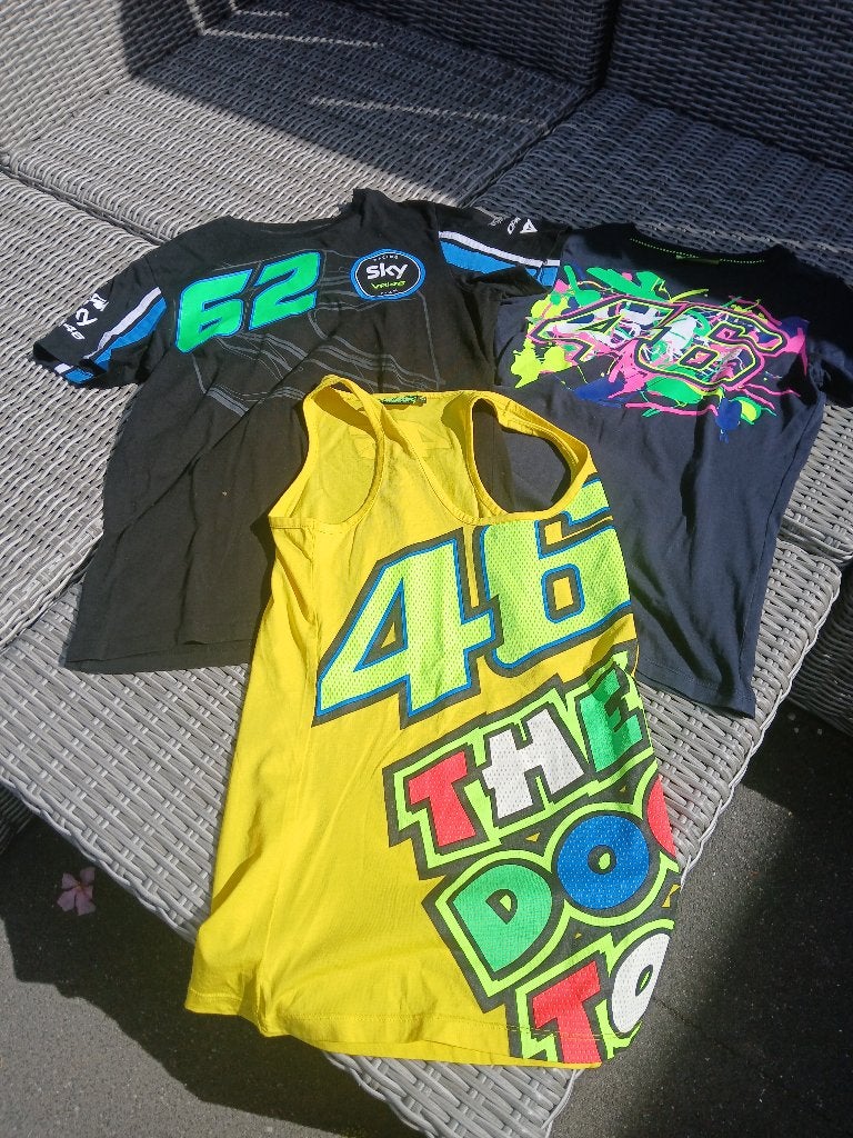 The Doctor VR46 t-shirts drie stuks maat S heren dames kids, Motoren, Kleding | Motorkleding, Overige typen, The Doctor VR46, Kinderen