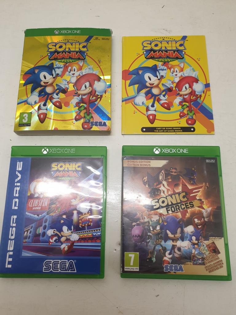 Sonic mina plus + sonic forces xbox one, Avontuur en Actie, 1 speler, Ophalen of Verzenden, Zo goed als nieuw