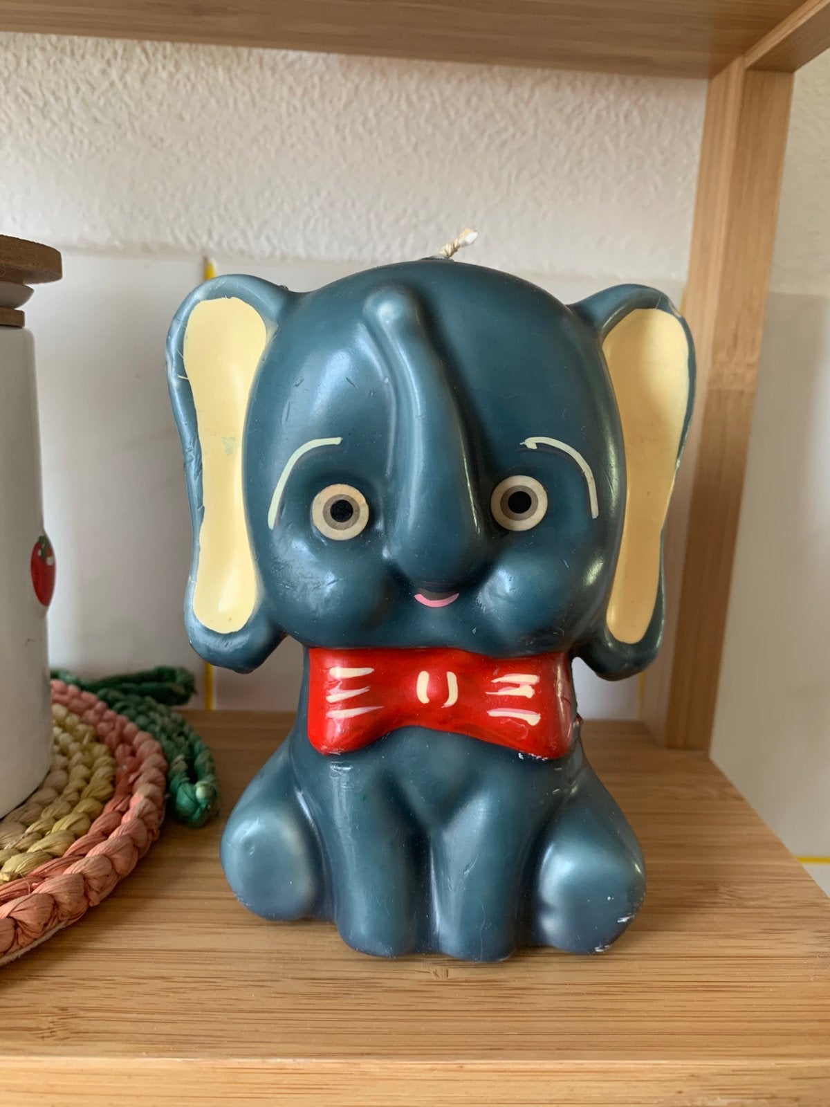 Mid Century olifant kaars ongebruikt, -, 13 cm, -, Ophalen of Verzenden