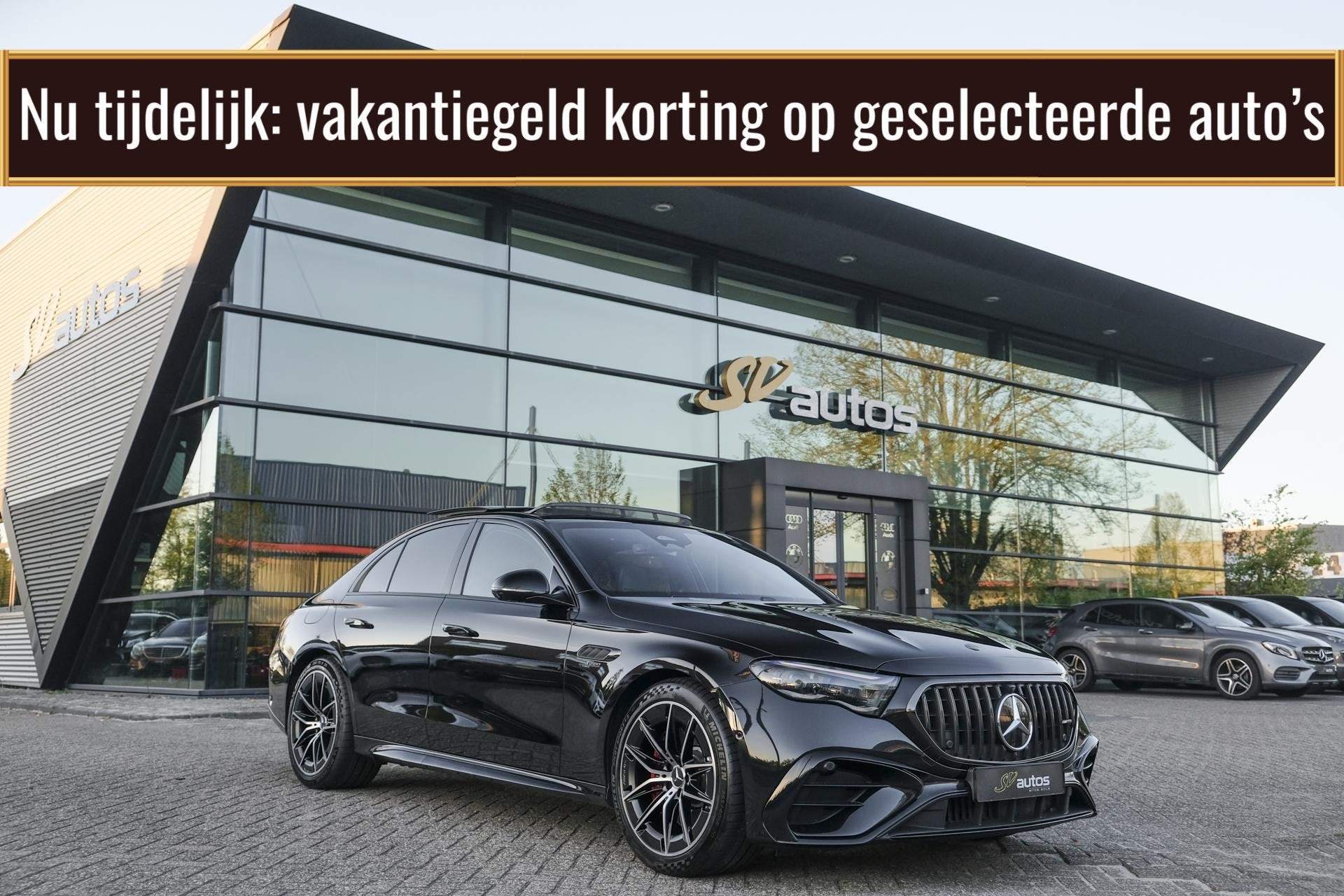 Mercedes-Benz E-klasse E53 AMG 612pk 4MATIC+ Panoramadak *BT, Auto's, Automaat, Gebruikt, Leder en Stof, Plug-in hybride