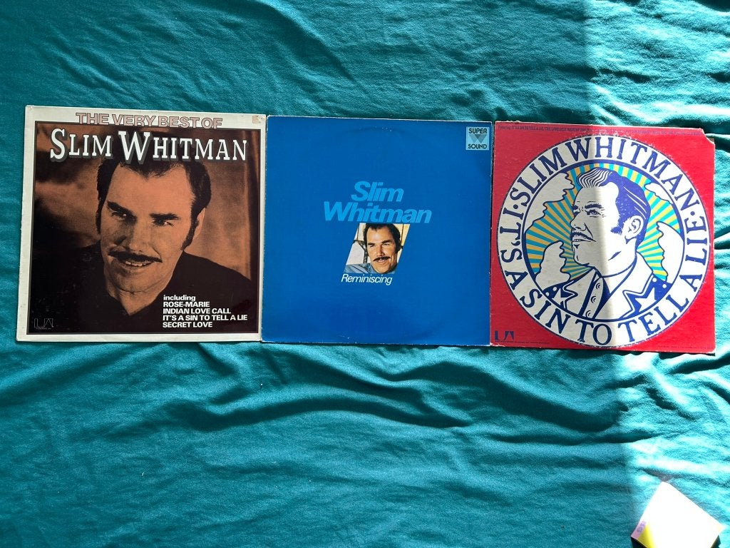 4 LP's Slim Whitman (ook per stuk te koop), LP, Gebruikt, Ophalen of Verzenden, 12 inch