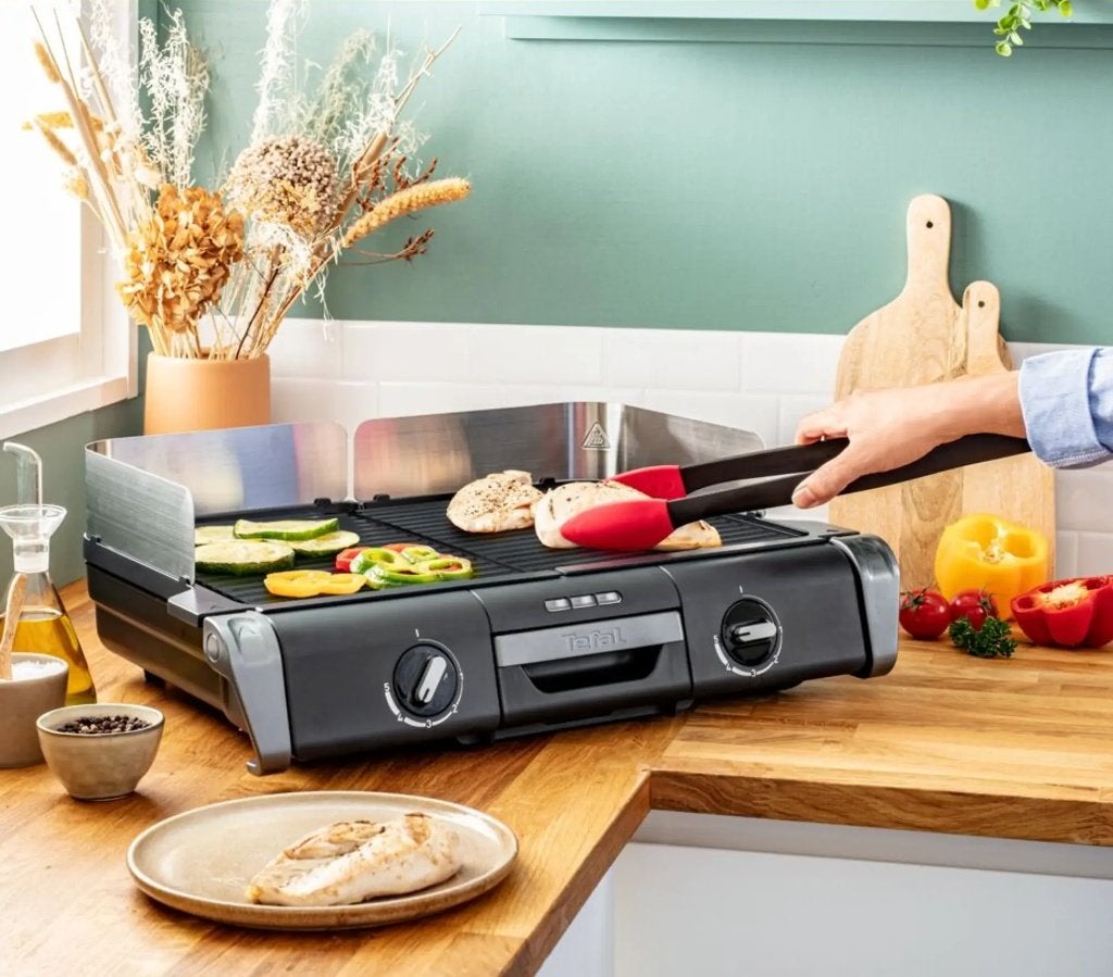 Tefal Family Flavor Grill  TG8000, Ophalen of Verzenden, Zo goed als nieuw, Tefal