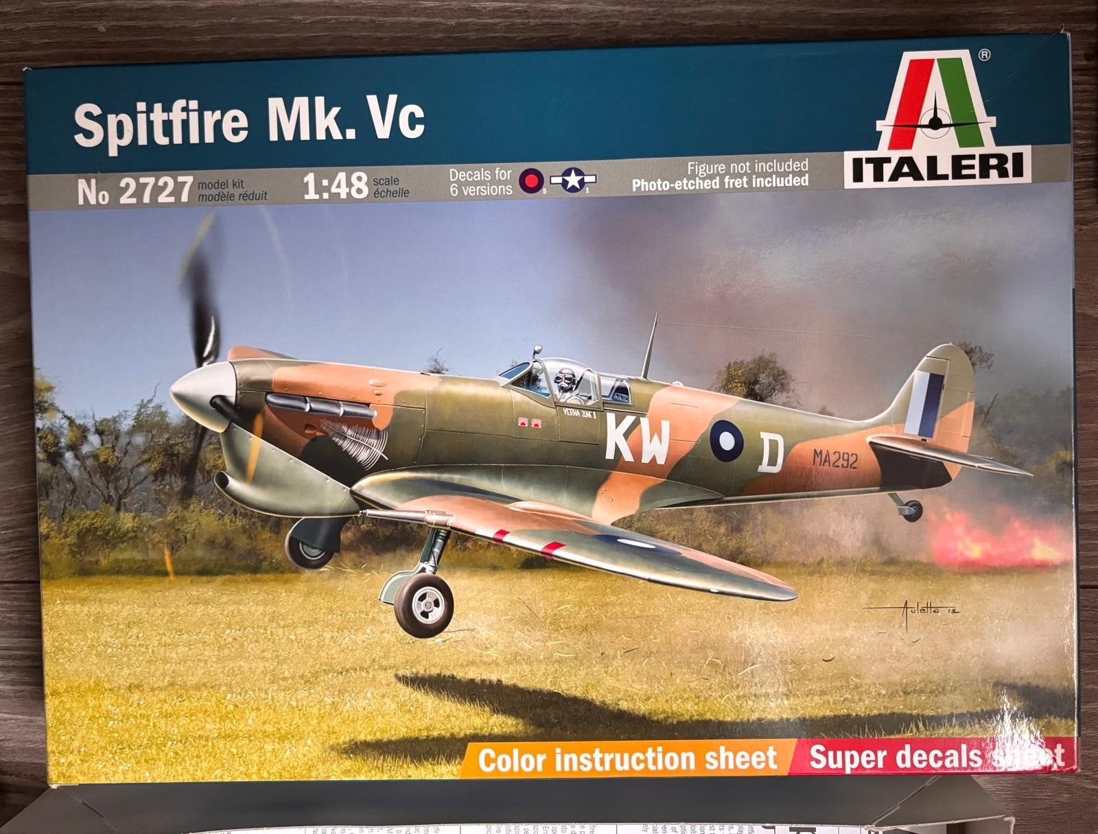 Italeri Spitfire Mk.Vc 1:48 Modelbouw Vliegtuig, 1:72 tot 1:144, Italeri, Nieuw, Ophalen of Verzenden