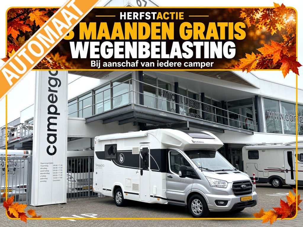 Benimar Tessoro 495 Northautokapp AUTOMAAT QUEENSBED+HEFBED, Automaat, Ford, 6 tot 7 meter, Bedrijf
