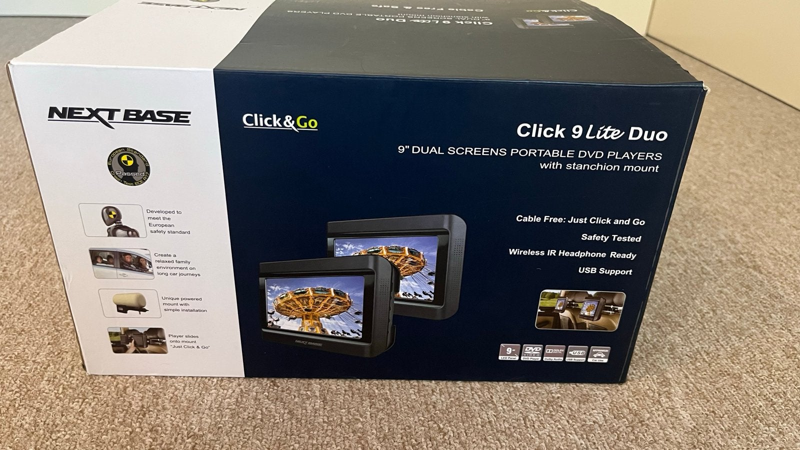 Nextbase Click 9 Lite Duo Draagbare DVD Spelers, Auto diversen, Ophalen, Gebruikt