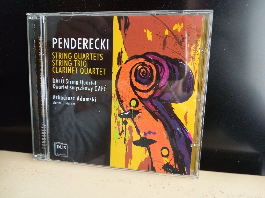 Penderecki - String Quartets String Trio Clarinet Quartet, Ophalen of Verzenden, Modernisme tot heden, Zo goed als nieuw, Overige typen