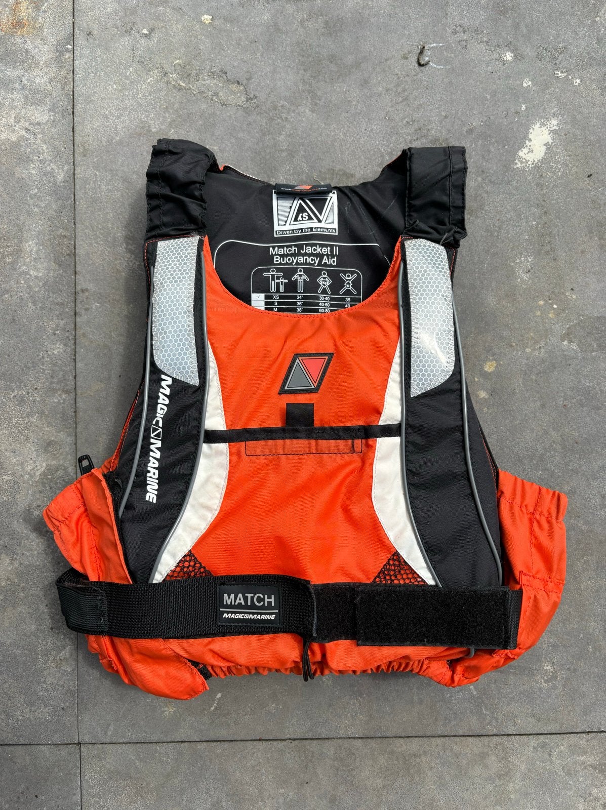 Magic Marine sportie Match Jacket II Drijfvest XS Oranje, Watersport en Boten, Watersportkleding, Ophalen of Verzenden, Gebruikt