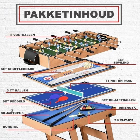 Multigametafel – Multispeeltafel – Speltafel – Speeltafel, Corvance B.V., Verzenden, Nieuw, Corvancebol@gmail.com