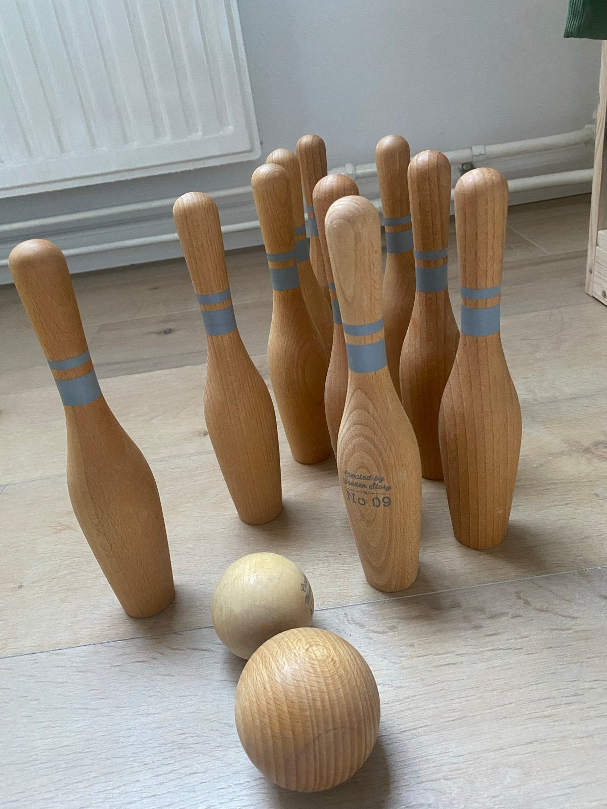 Houten bowling set 'Wooden Story' - Nieuw, Ophalen of Verzenden, Nieuw, Jongen of Meisje