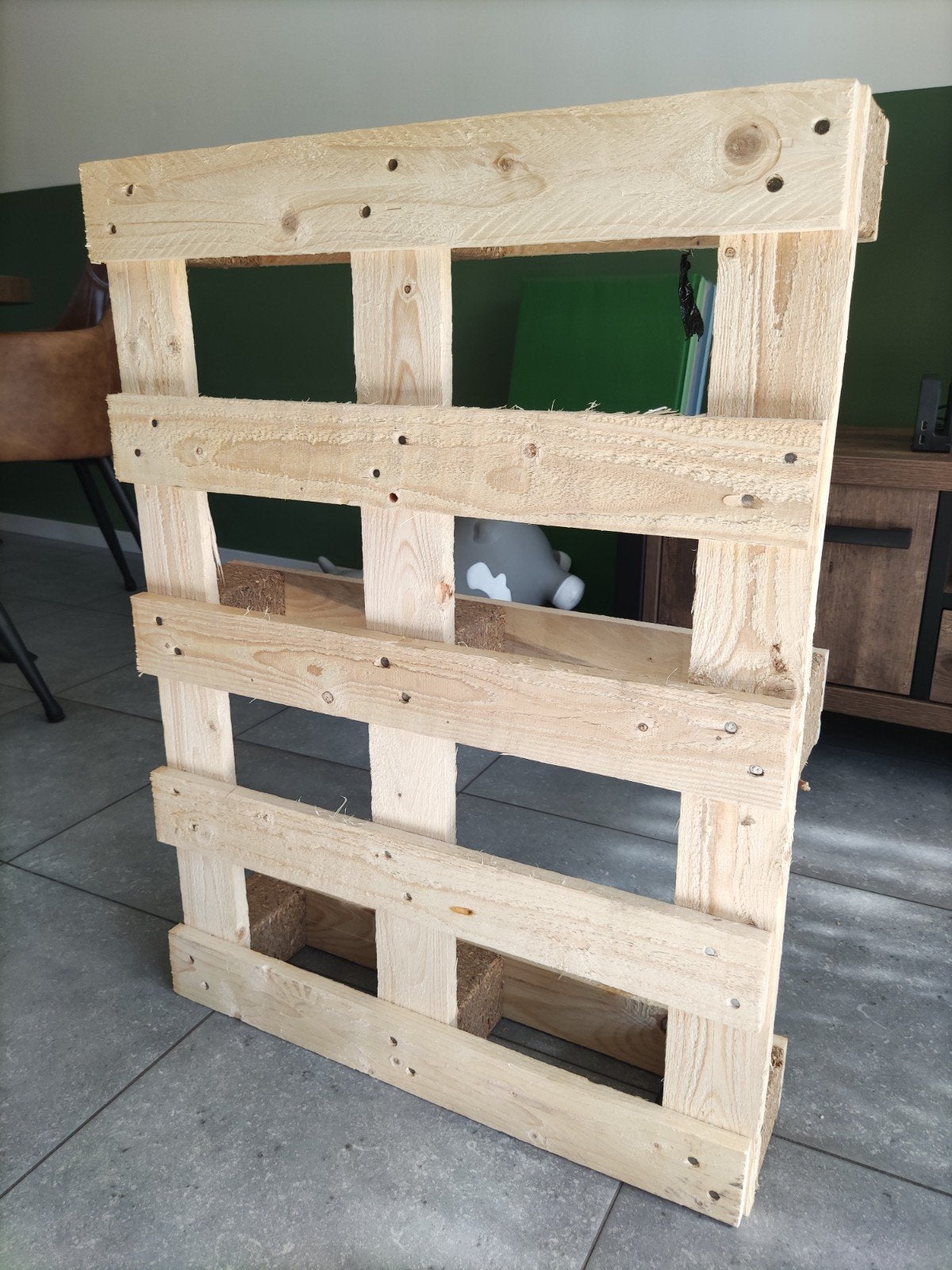 Stevige houten pallet 6080 cm – HT behandeld, Doe-het-zelf en Verbouw, Ophalen, Zo goed als nieuw, 50 mm of meer, Pallet
