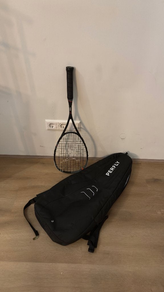 Squashracket + tas, Ophalen, Nieuw, Racket, Met hoes