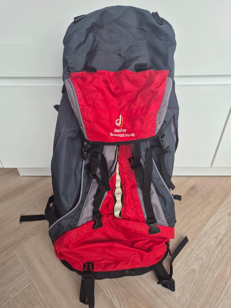 Deuter backpack 65 + 10l., 40 cm of meer, Gebruikt, 60 cm of meer, Ophalen