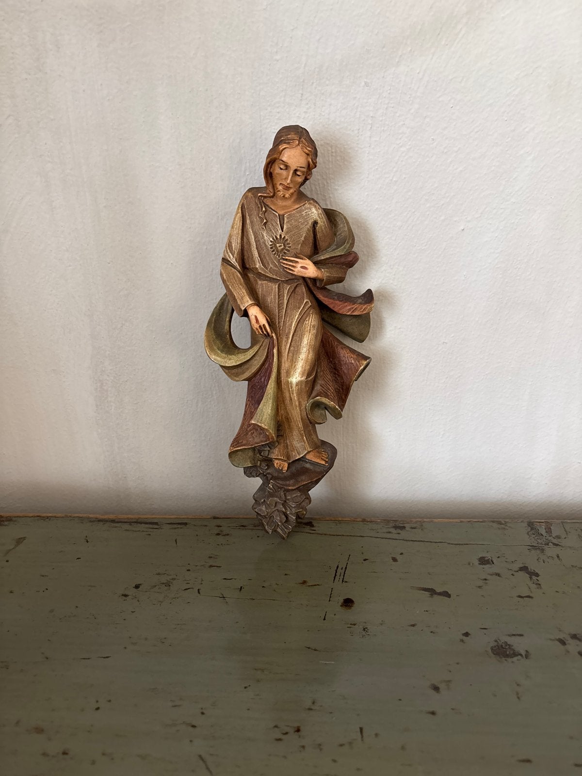 Vintage Houten Christus Beeld - Religieuze Kunst, Ophalen