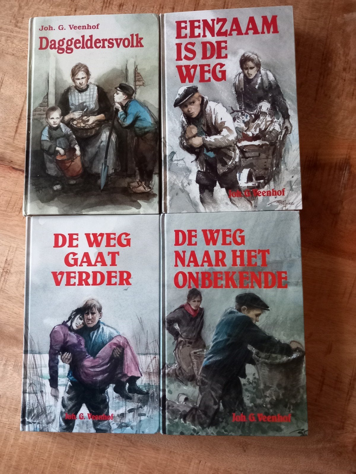 4 boeken van Joh. Veenhof., Ophalen of Verzenden, Zo goed als nieuw