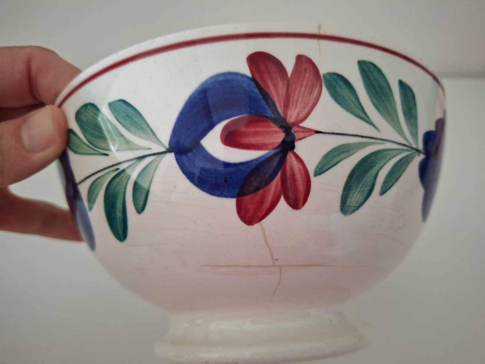 Boerenbont schaal, Ophalen, Aardewerk, Schaal of Schalen