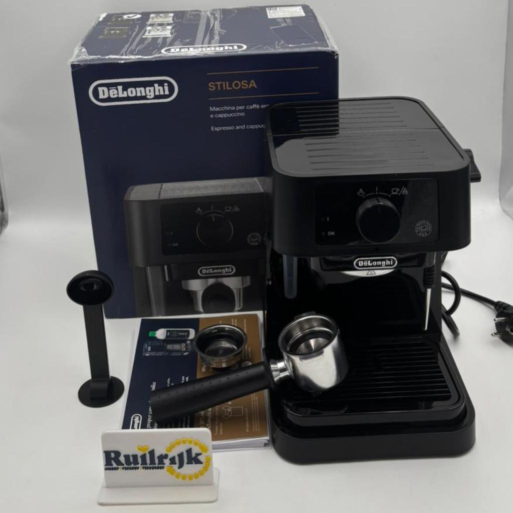 Delonghi Stilosa EC235.BK Espresso machine - Ex demo model, Ruilrijk, Zo goed als nieuw, Info@ruilrijk.nl, Neerstraat 60, 6041 KD Roermond