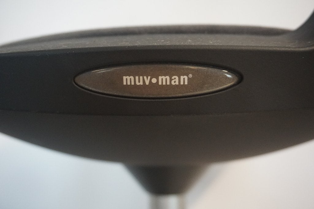 Muvman kruk zit-sta kruk  werkkruk, Ophalen of Verzenden, Gebruikt, Zwart, Bureaukruk